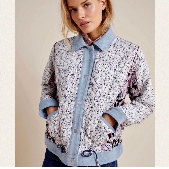 Anthropologie Blank NYC reversible patchwork jacket - Picture 10 of 12